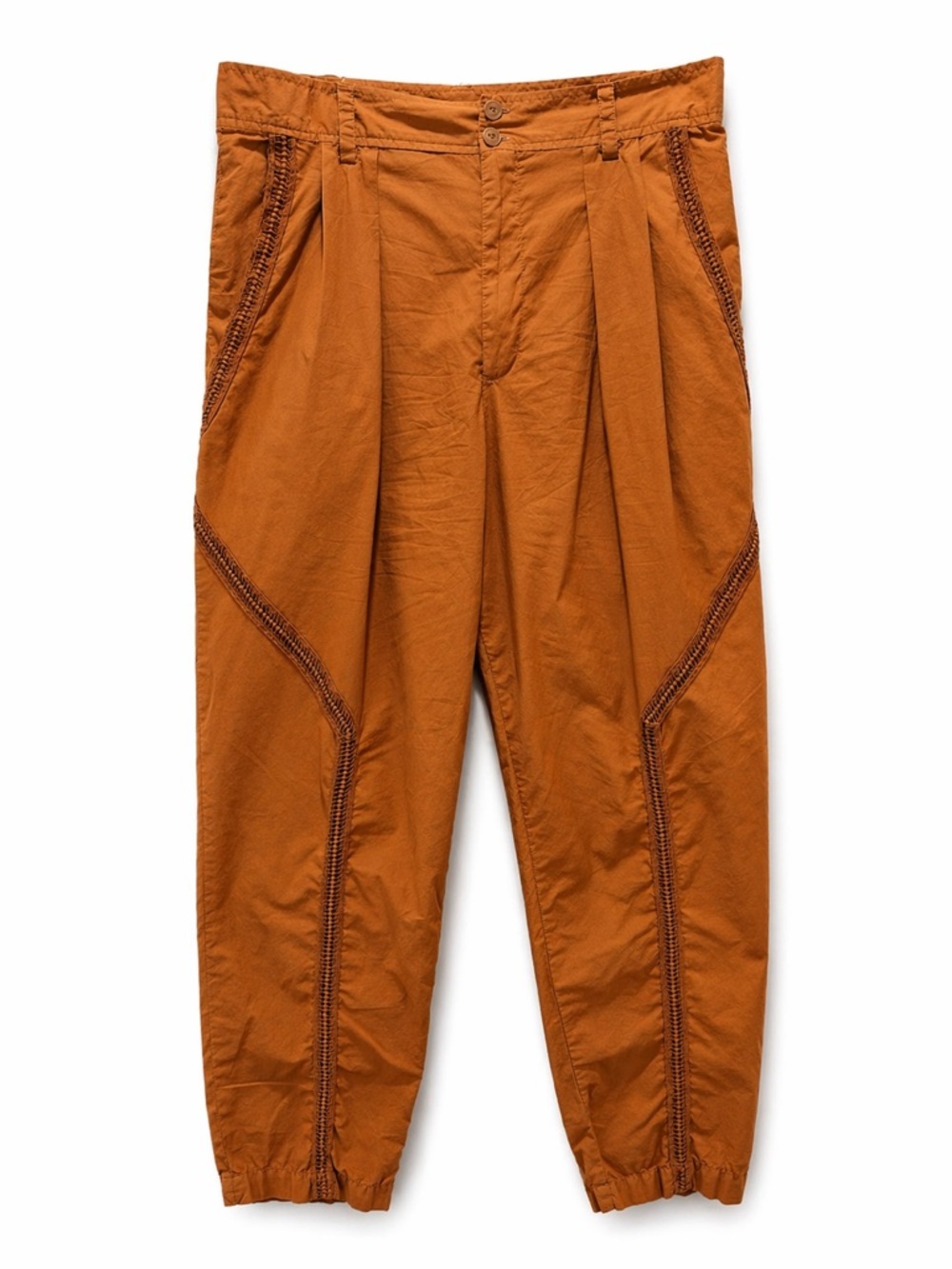 Burning Torch Effortless Boho Crochet Jogger Pants Small